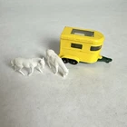 Vintage Matchbox Lesney #43 Yellow Pony Trailer w/ Horses