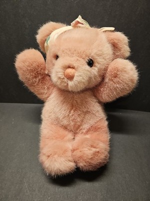 Vintage Dakin Cuddles Bear Rosebud 15'' Pink Mauve 1988