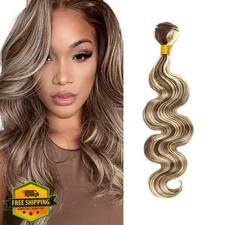 P4/613 Blonde Body Wave Bundles 28 Inch Brazilian Virgin Hair 1 Bundle