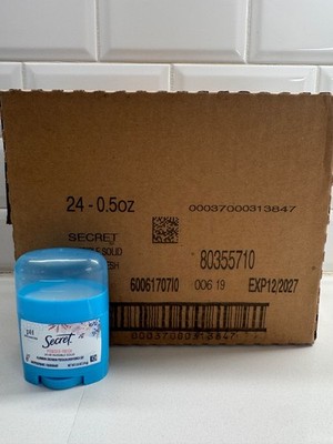 24 Pack Secret Antiperspirant Deodorant Powder Fresh Stick Travel Size 0.5 oz Ea