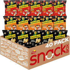 Smartfood Popcorn White Cheddar and Flamin' Hot Variety Pack 0.5 Ounce Box of 40