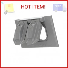 Hubbell-Bell 5180-0 1-Gang Horizontal Weatherproof Cover, Device Mount Flip Cove