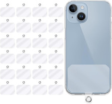 24 Pcs Phone Tether Tabs, Universal Phone Lanyard Patches 2.2" x 1.5" TPU Pho...