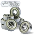 Ball Bearing 608 ZZ/2Z 8x22x7mm Skateboard, Inline Skates, Model Making, RC, 3D Printer