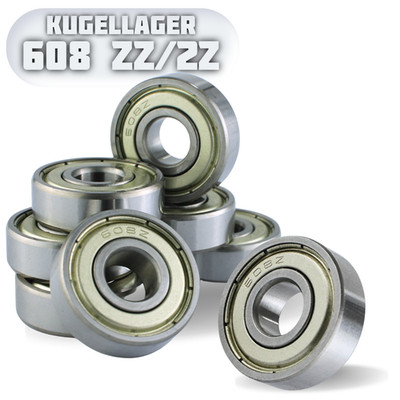 Kugellager 608 ZZ/2Z  8x22x7 mm Skateboard, Inliner, Modellbau, RC, 3D-Drucker