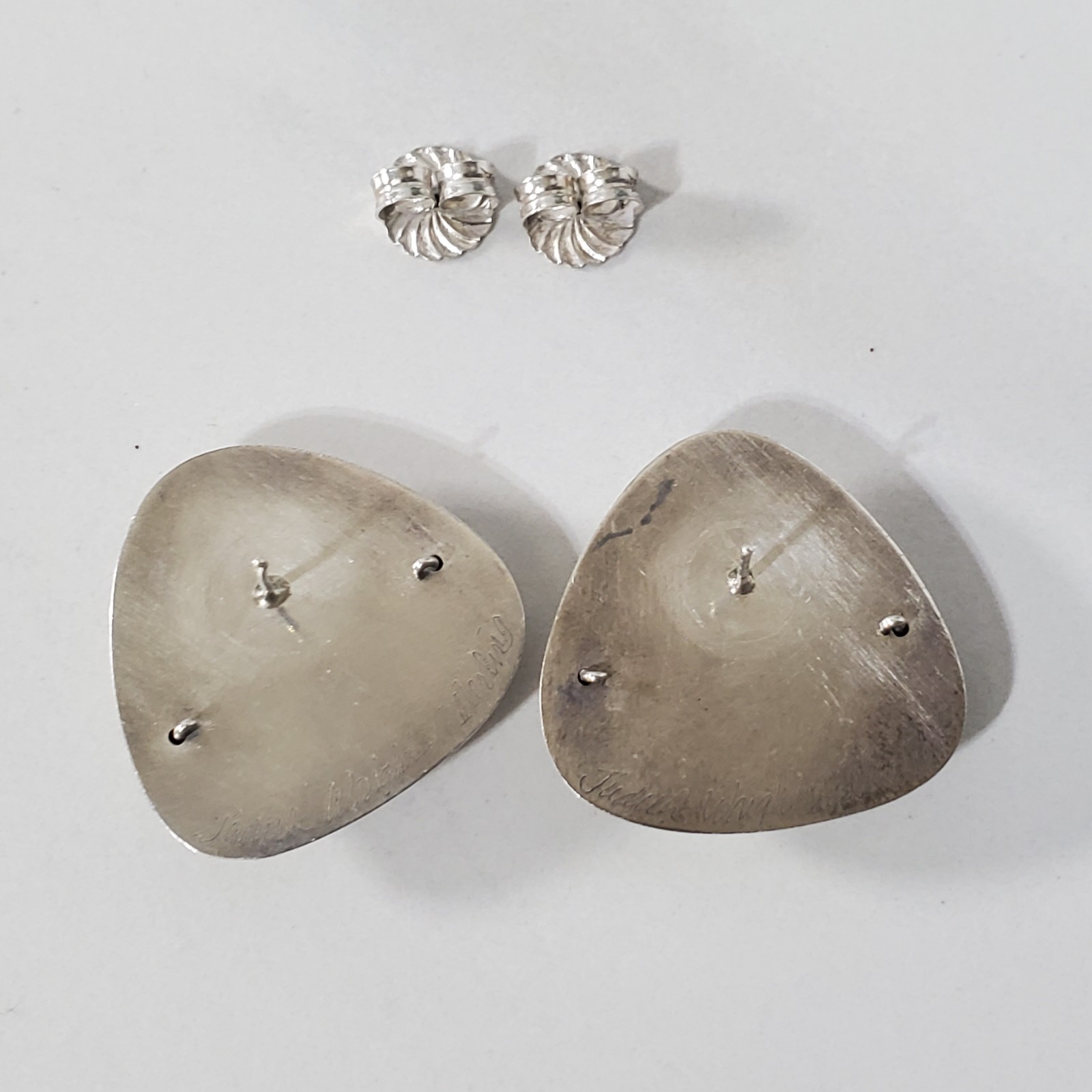 Vintage Judith Wright Sterling Triangular Geometr… - image 5