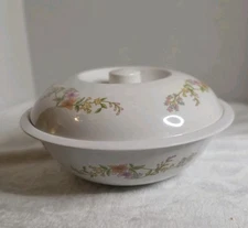 PING'S Melamine Rice/Serving Bowl Floral Design & lid No. 309 (SEE DESCRIPTION)