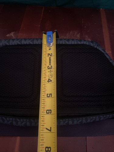 Michael Kors Cooper Logo Bauchtasche/Gürteltasche Canvas blau Allover-Muster gebraucht, in einwandfreiem Zustand - Bild 3 von 24