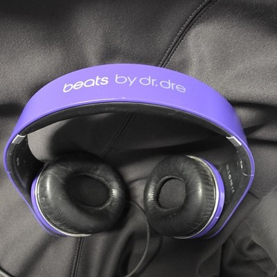 Purple Monster Beats By Dr Dre Wired Headphones 