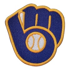 Milwaukee Brewers Vintage Style Logo Patch. Embroidered. Iron On. 3"x3"