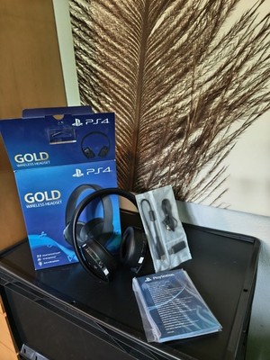 Sony PS4 Wireless Headset Gold Edition - Schwarz (9455165)- 1 A Zustand
