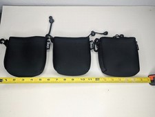 Lot of 3 Tiffen Zing Accessory Neoprene soft Cases holds 4"x5"x1.5". MSRP 15 ea