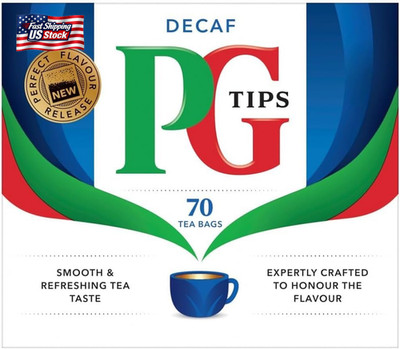 PG Tips Tea Bags Decaf 70-Count Tea Bags, Pack of 3
