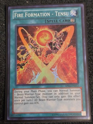 YuGiOh Fire Formation - Tensu - AP04-EN012 - Super Rare NM