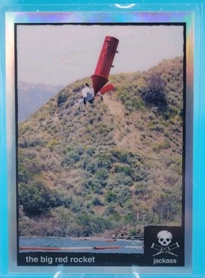#/100 2022 Zerocool Jackass Trading Card #S-14 The Big Red Rocket Silver Chrome 