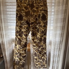 Vintage Four Square Camo Men  s Duck Hunting Frogskin Pants Tag Size 38x31