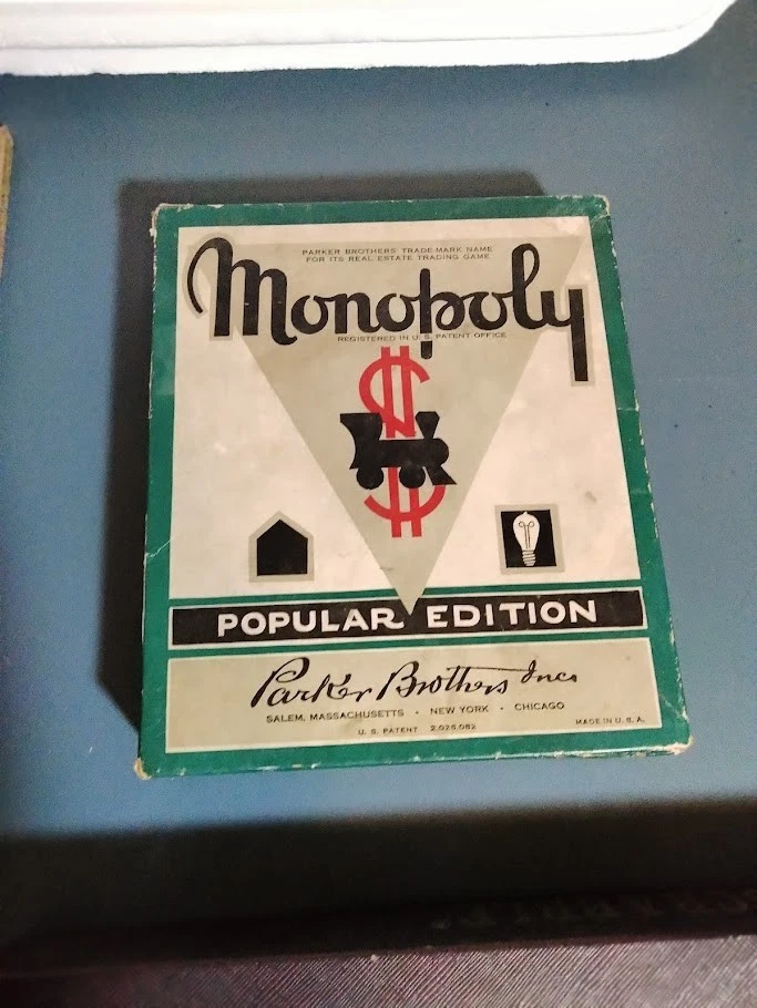 Vintage Monopoly 1951 / 52 Parker Brothers + Scrabble 1953 Board Game Bundle - Image 4 of 4
