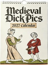 2027 Calendar, Rude Calendar 2027 , Funny Medieval Pics Wall Calender 2027