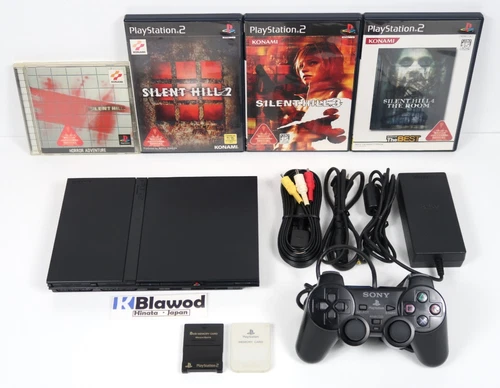 PS Silent Hill & PS2 Silent Hill 2 & 3 & 4 The Room 4 games & Console set 77000