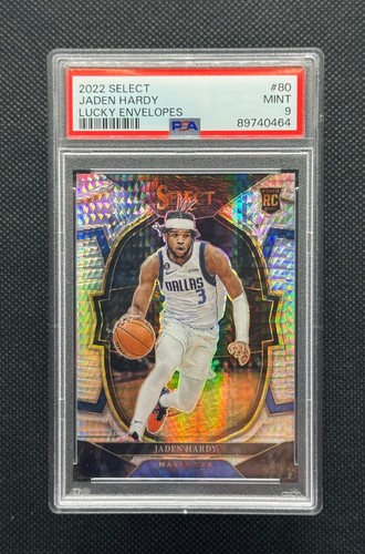 2022-23 Panini Select Jaden Hardy #80 Lucky Envelopes /8 PSA 9