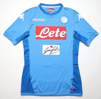 Kappa Napoli サッカーユニフォーム Sサイズ SSC NAPOLI 2017/2018 HOME FOOTBALL KIT SHIRT SOCCER JERSEY KAPPA