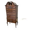 67439  Solid Mahogany Queen Anne Highboy Dresser — photo 6