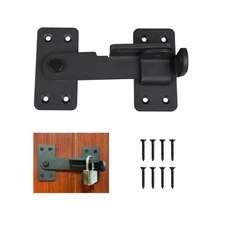 Flip Latch Lock,90 Degre Heavy Duty Gate Latch with Padlock Hole,Safety Door ...