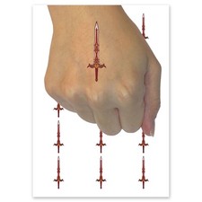 Fantasy Dragon Skull Sword Temporary Tattoo Water Resistant Fake Body Art Set