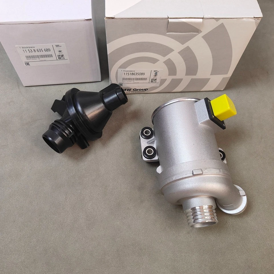 NEW Electric Water Pump &Thermostat 11518635089 11538635689 For BMW 2.0T N20 Foto 2 de 4