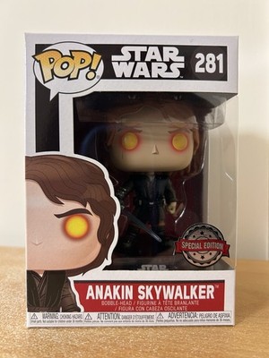 Anakin Skywalker 281 Star Wars Special Edition Funko Pop Figur in Protector