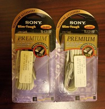 Sony Slim-Tough Line Cord Set Of 2 ,TL-L25ST VTG 25 Ft. Sealed , New.