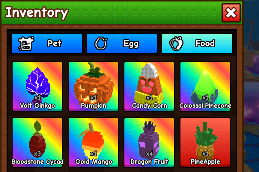 BUILD A ZOO [Roblox] 🦄 | Food for sale Franken - 15 each Durian - 10