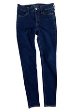 American Eagle Blue Dark Wash Hi-Rise Jegging Denim Jeans Women's Size 4R