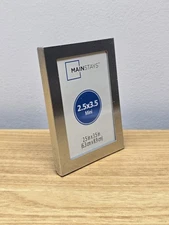Mainstays Mini Metal 2.5 X 3.5 Inch Picture Frame With Stand