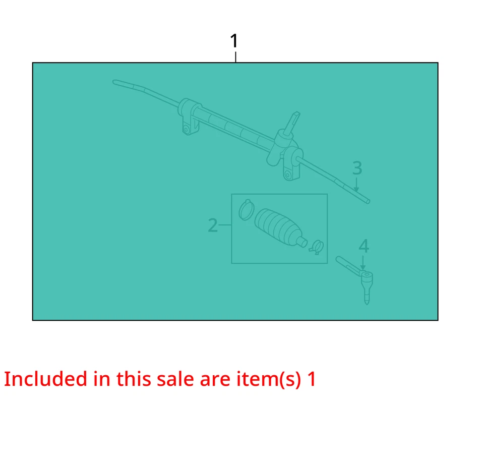 2002-2010 Saturn Vue Steering Gear Rack And Pinion NDU78 - Image 2 of 3