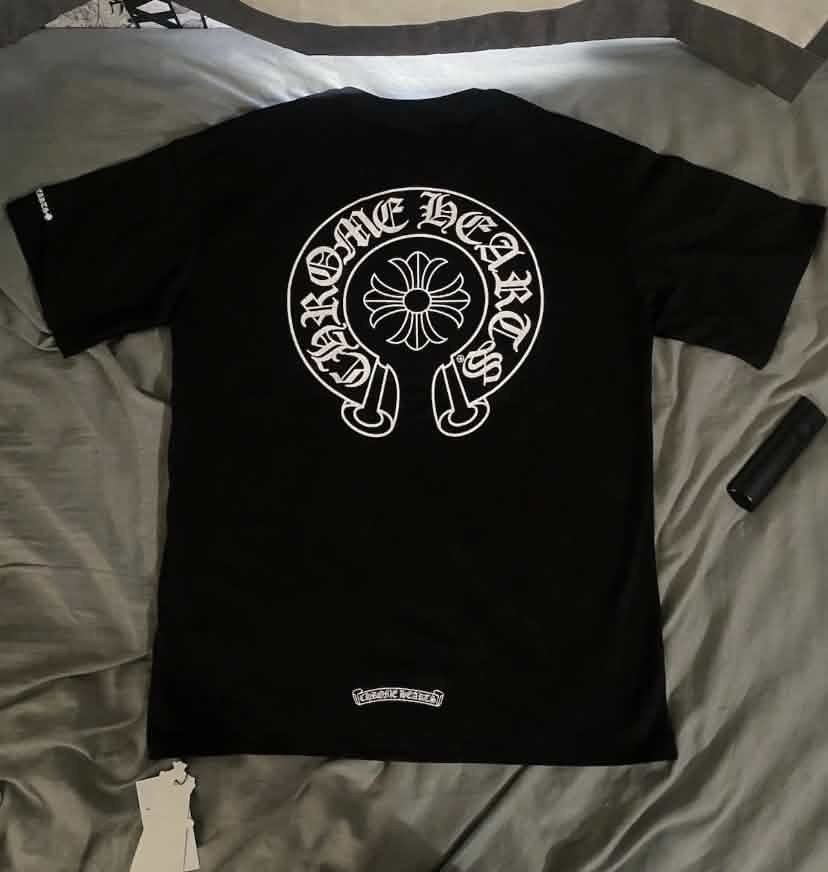 Black Chrome Hearts T-Shirt with Pockets Size Large