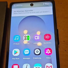 Android Smartphone im Slate-Design, schwarz, Startbildschirm sichtbar