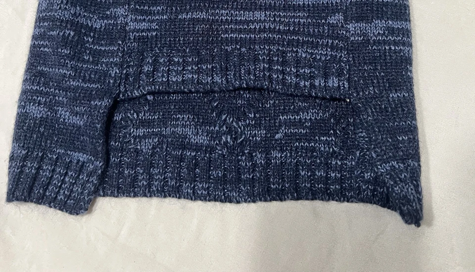 Dog sweater medium Blue knit cute Warm  Boho Trendy Pet Dog Mom C - Image 3 of 3