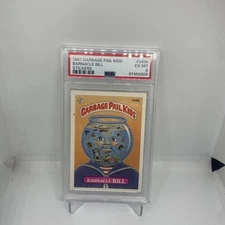 1987 Topps 9th Series Garbage Pail Kids #349b Barnacle Bill PINK DOT ERROR PSA 6