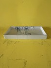 Ceramic Jewelry Dish Rectangle Blue White Marble Style, Catch All. 9” x4.75”