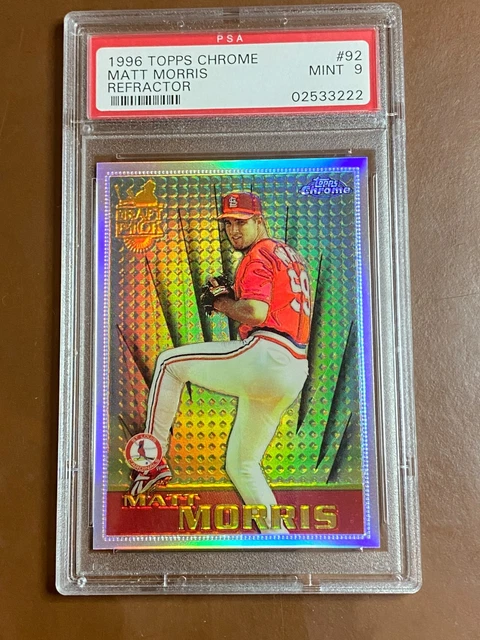 1996 Matt Morris Topps Chrome Refractor PSA 9 #92 MINT RC