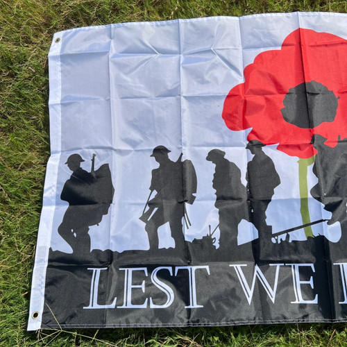 90X150 Cm Remembrance Day Flag Flower Military Army Armed Forces Lest We Forget - Picture 3 of 14
