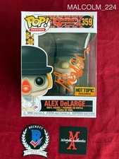 Malcolm McDowell A Clockwork Orange signed Alex Delarge Funko Pop #359 Beckett