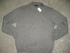 New boys Brooks Brothers Sport XL 16-18 gray top long sleeve shirt polo sweater