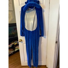 Blue Shark Costume Adult Small Full Body Jumpsuit Halloween Cosplay Plush