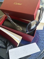 Authentic Cartier Aviator Sunglasses W Authenticity Card Box