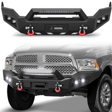 Steel Front Bumper For 2013 2014 2015 2016 2017 2018 Dodge Ram 1500 Wled Lights Steel Front Bumper For 2013 2014 2015 2016 2017 2018 Dodge Ram 1500 Wled Lights