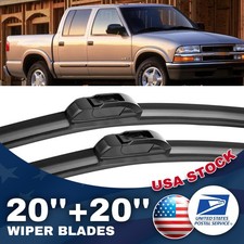 20"& 20" Black Premium Windshield Wiper Blades For Dodge Ram 1500 Van 1995-2000