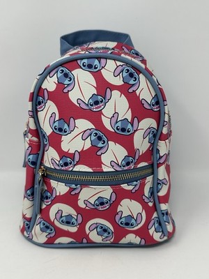 Bioworld Disney Lilo & Stitch All Over Stitch Pattern Mini Zippered Backpack