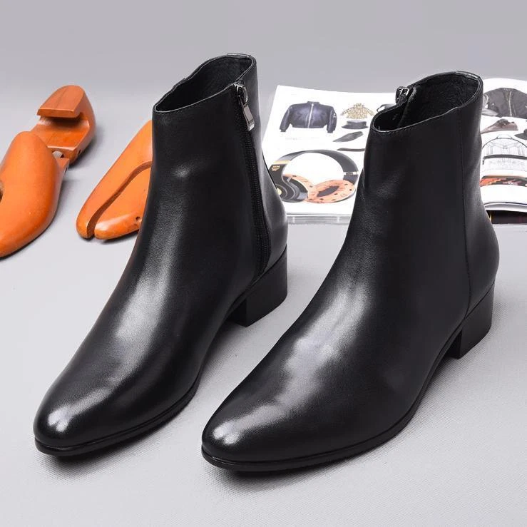 Pointed toe chelsea shop boot mens